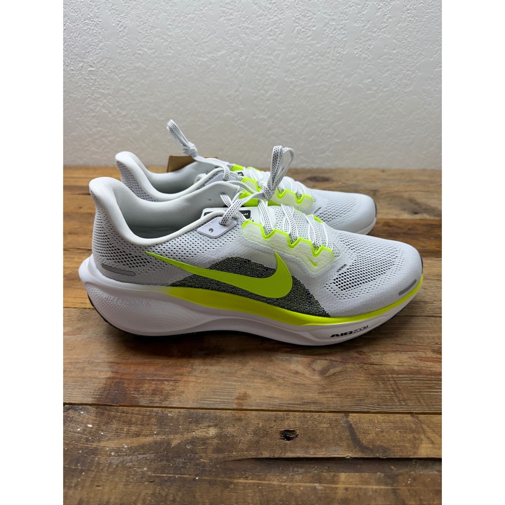 Nike Air Zoom Pegasus 41 White Volt Mens Running Shoes FD2722-104 Size 9.5 NEW